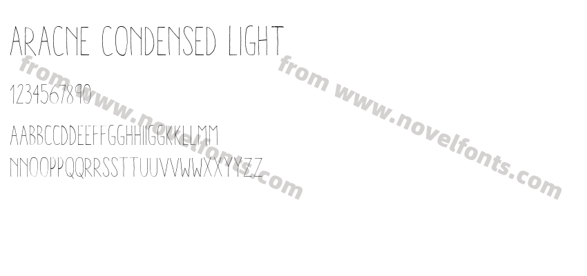 Aracne Condensed LightPreview