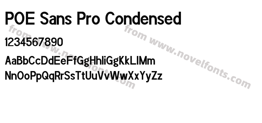 POE Sans Pro CondensedPreview