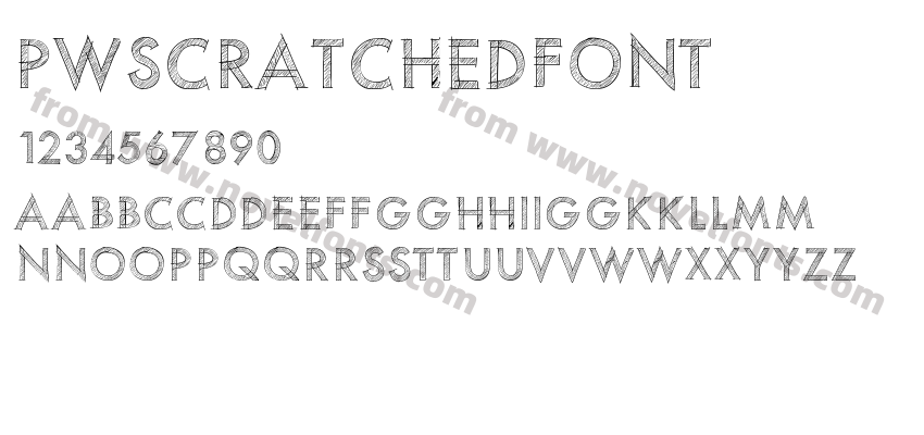 PWScratchedfontPreview