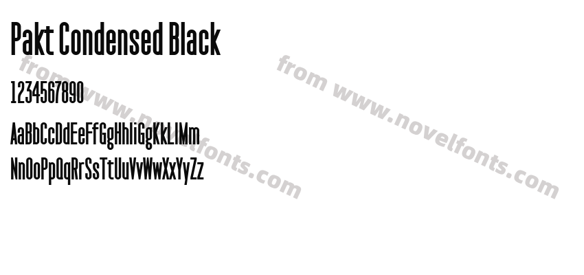 Pakt Condensed BlackPreview