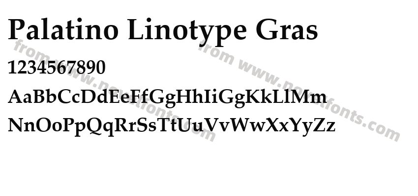 Palatino Linotype GrasPreview