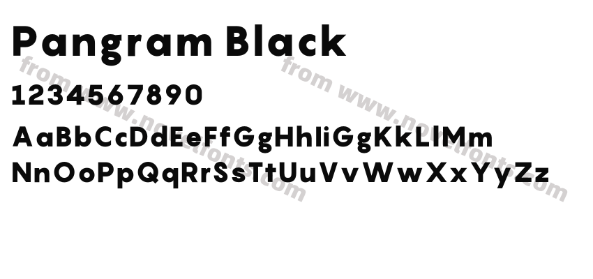 Pangram BlackPreview