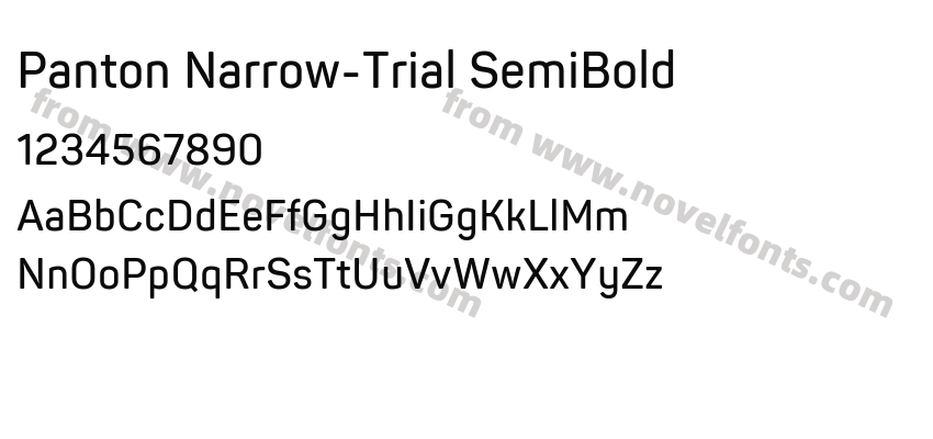 Panton Narrow-Trial SemiBoldPreview