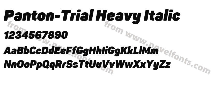 Panton-Trial Heavy ItalicPreview