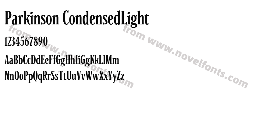 Parkinson Condensed LightPreview