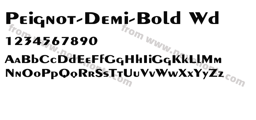 Peignot-Demi-Bold WdPreview