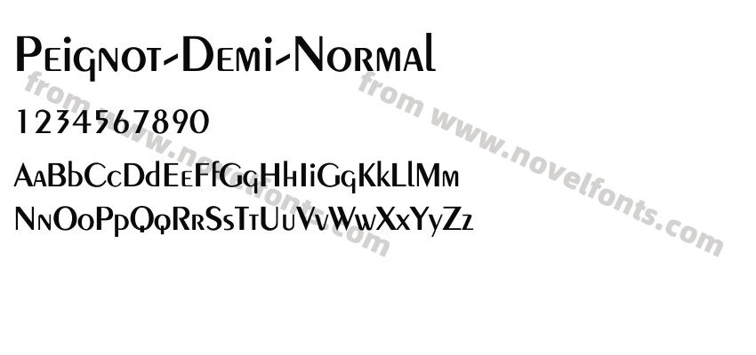 Peignot-Demi-NormalPreview