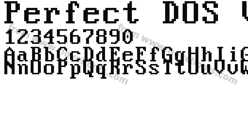 Perfect DOS VGA 437 WinPreview