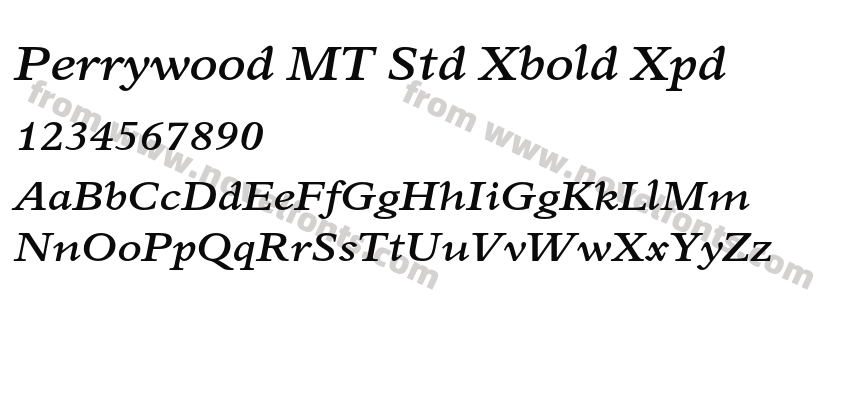 Perrywood MT Std Xbold XpdPreview