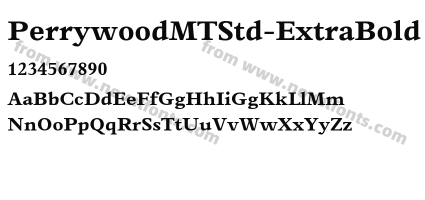 PerrywoodMTStd-ExtraBoldPreview