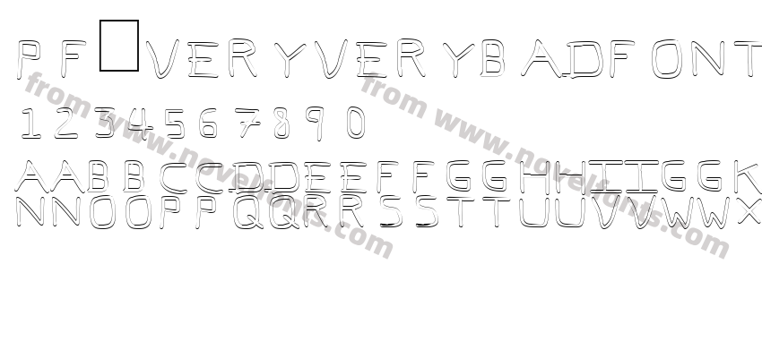 Pf_veryverybadfont7 OutlinePreview