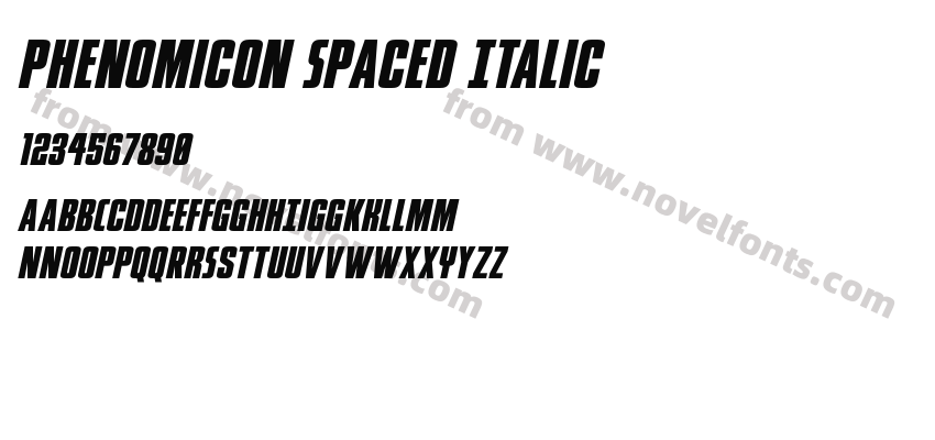 Phenomicon Spaced ItalicPreview