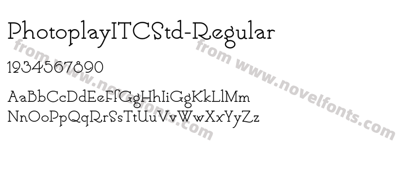 PhotoplayITCStd-RegularPreview