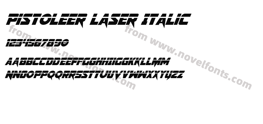 Pistoleer Laser ItalicPreview