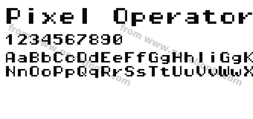 Pixel Operator Mono HB 8Preview