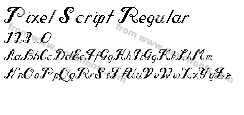 Pixel Script RegularPreview