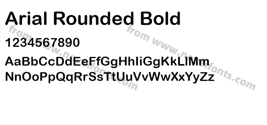 Arial Rounded BoldPreview