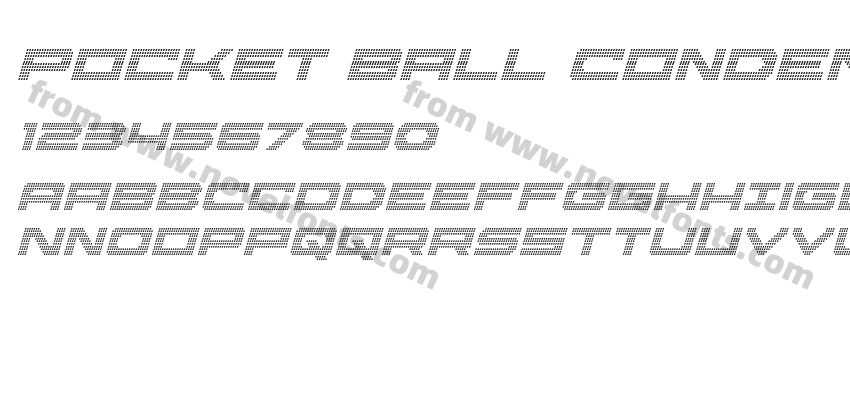 Pocket Ball Condensed ItalicPreview