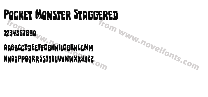 Pocket Monster StaggeredPreview