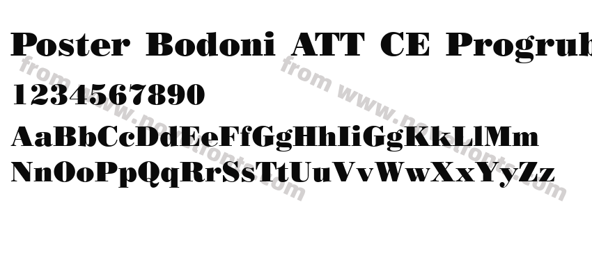 Poster Bodoni ATT CE ProgrubionyPreview