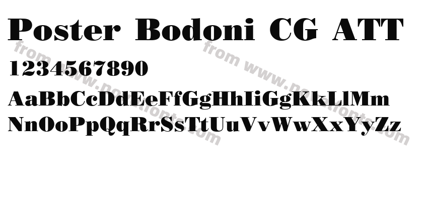 Poster Bodoni CG ATTPreview