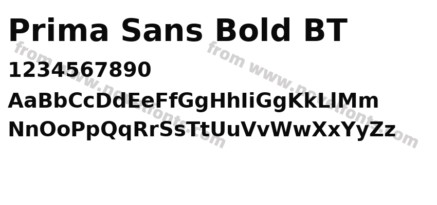 Prima Sans Bold BTPreview