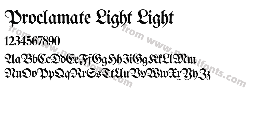 Proclamate Light LightPreview