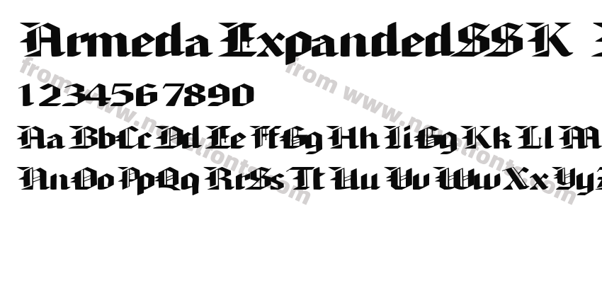 Armeda ExpandedSSK BoldPreview