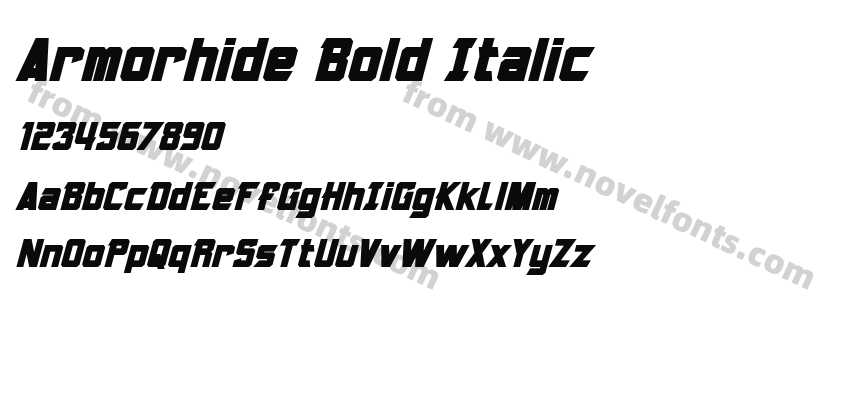 Armorhide Bold ItalicPreview