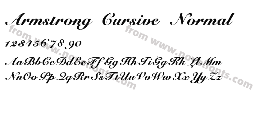 Armstrong Cursive NormalPreview