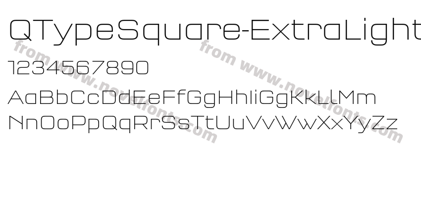 QTypeSquare-ExtraLightPreview