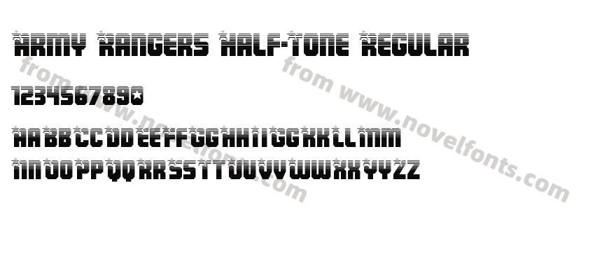 Army Rangers Half-Tone RegularPreview