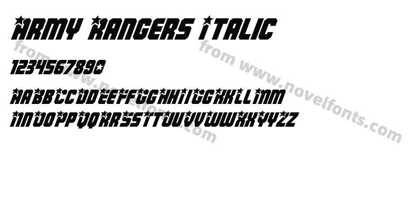 Army Rangers ItalicPreview