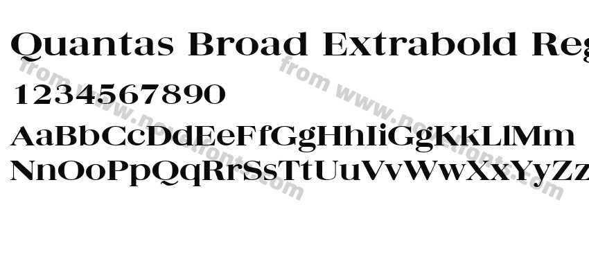 Quantas Broad Extrabold RegularPreview