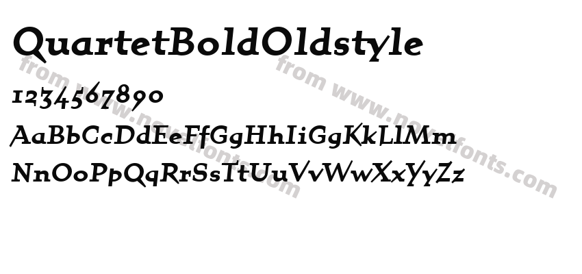 QuartetBoldOldstylePreview