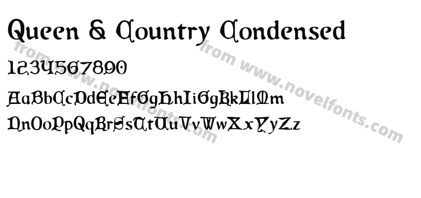 Queen & Country CondensedPreview