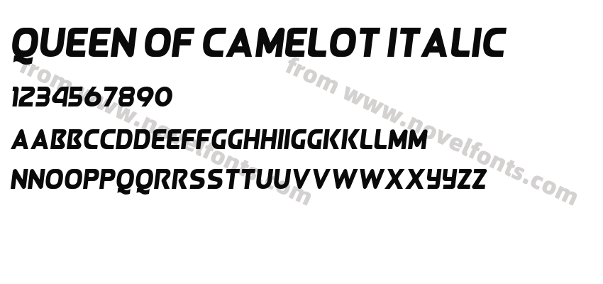 Queen of Camelot ItalicPreview