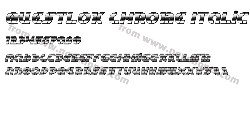 Questlok Chrome ItalicPreview