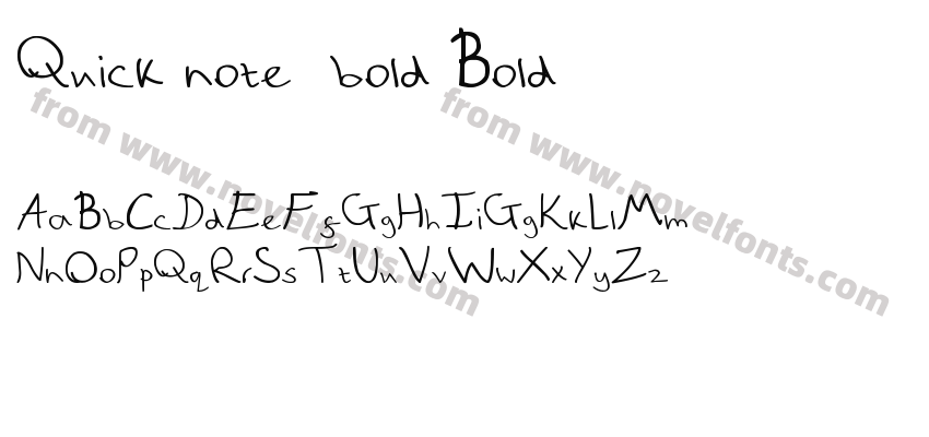 Quick note_bold BoldPreview