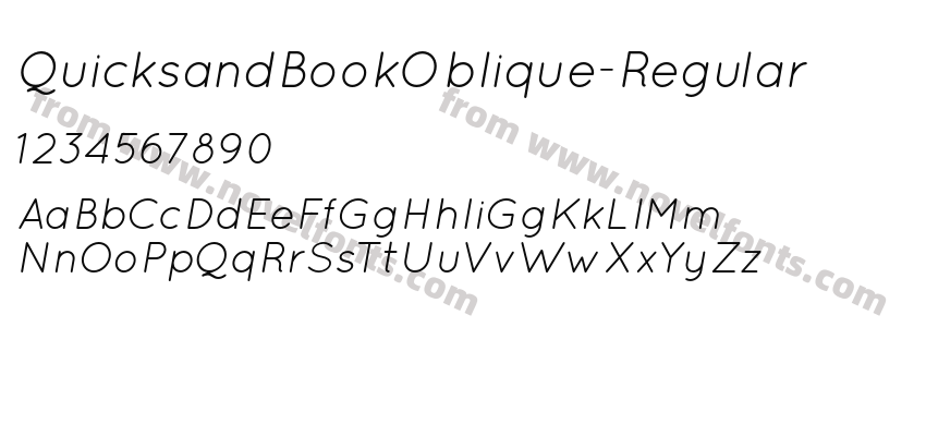 QuicksandBookOblique-RegularPreview