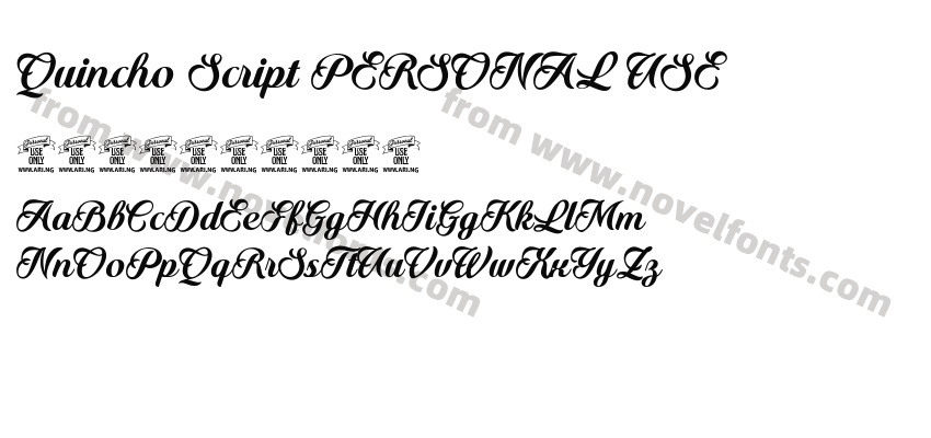 Quincho Script PERSONAL USEPreview