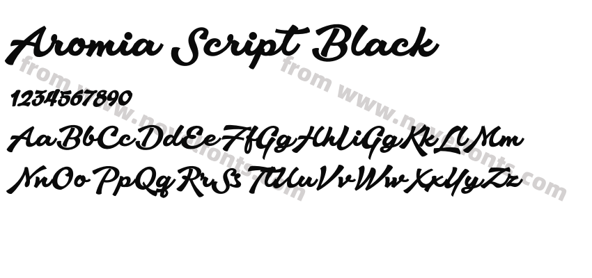 Aromia Script BlackPreview