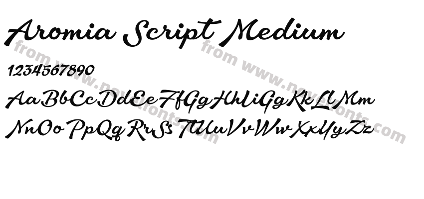 Aromia Script MediumPreview