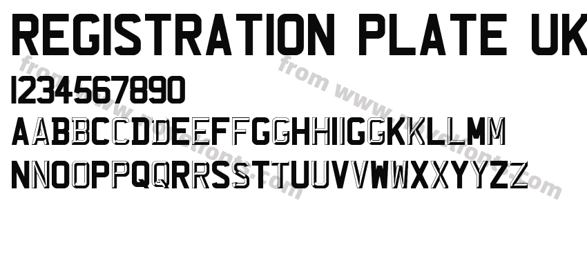 REGISTRATION PLATE UKPreview