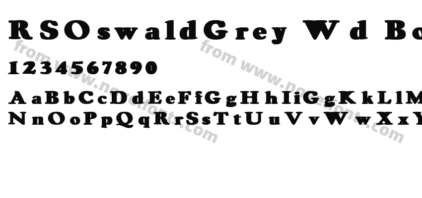 RS Oswald Grey Wd BoldPreview