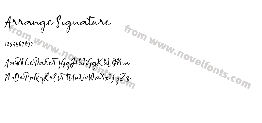 Arrange SignaturePreview