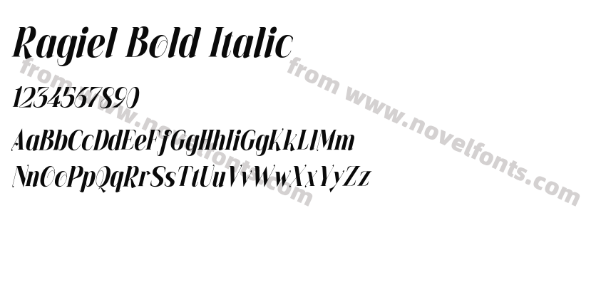 Ragiel Bold ItalicPreview