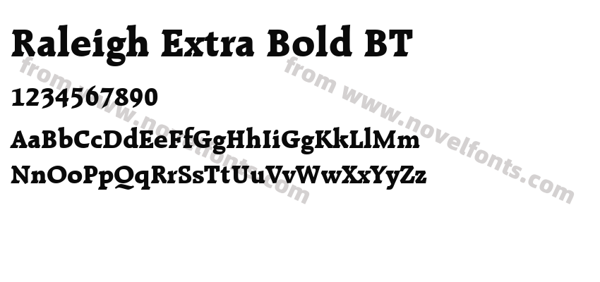 Raleigh Extra Bold BTPreview