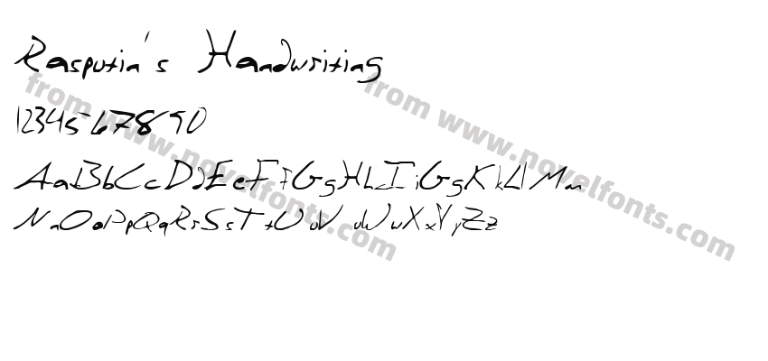 Rasputin's HandwritingPreview