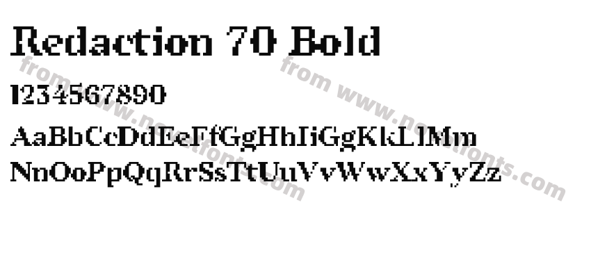 Redaction 70 BoldPreview